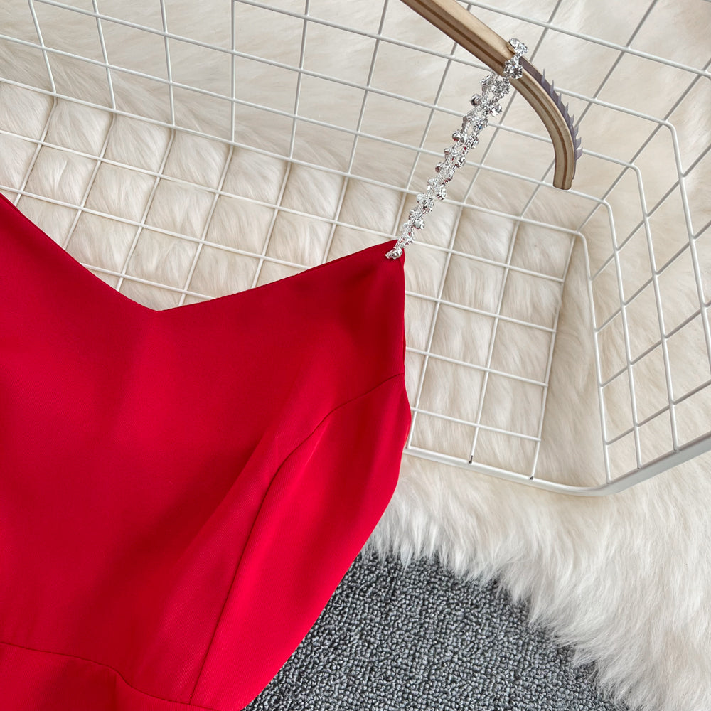 Simple A Line V Neck Short Dress Fashion Dress HZ1023