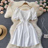Cute A Line Lace Up Dress Fashion Dress HZ1023