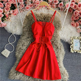 A Line Lace Up Dress Fashion Dress HZ1023