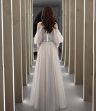 Cute tulle lace A line prom dress lace evening dress HZ1023