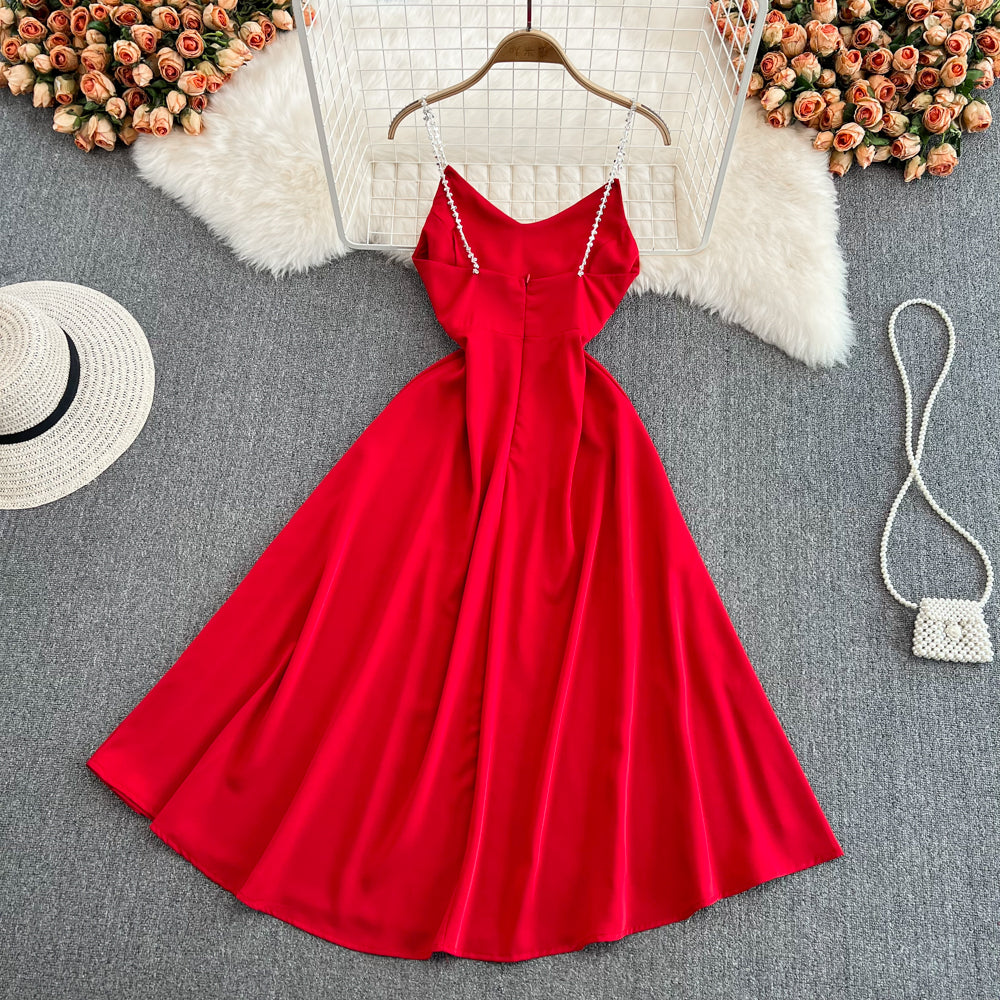 Simple A Line V Neck Short Dress Fashion Dress HZ1023