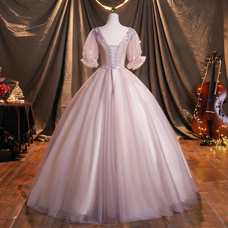 Cute lace long ball gown dress formal dress HZ1023