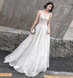 Stylish sweetheart neck tulle long prom dress, evening dress HZ1023
