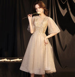 Cute tulle sequins short prom dress homecoming dress HZ1023