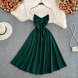 Simple A Line V Neck Short Dress Fashion Dress HZ1023