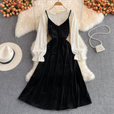 Lovely Two-Piece Dress A Line Fashion Dress HZ1023