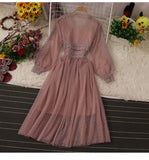 Cute Lace Long Sleeve Dress Fashion Dress HZ1023