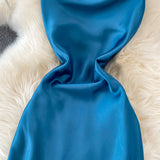 Simple Satin Short Dress Fashion Dress HZ1023