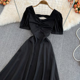 Cute Bow A Line Short Dress Fashion Dress HZ1023