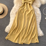 Cute Satin Short A Line Dress Fashion Dress HZ1023