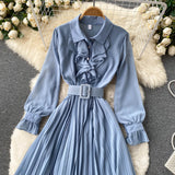 Elegant Chiffon Long Sleeve Dress Fashion Dress HZ1023