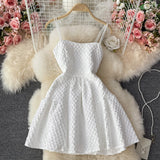 White A Line Short Dress Fashion Dress HZ1023