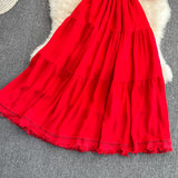Cute V-Neck Fringed Dress A Line Fashion Dress HZ1023