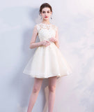 Cute lace short A line prom dress cocktail dress HZ1023
