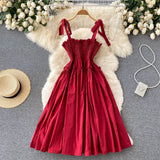 Red A Line Short Dress Fashion Girl Dress HZ1023