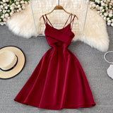 Cute V Neck Short Dress A Line Fashion Dress HZ1023