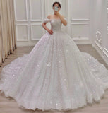 Amazing tulle sequins ball gown dress formal dress HZ1023