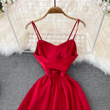 Cute Satin Short Dress A Line Fashion Dress HZ1023