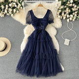 Cute Tulle Short Dress A Line Fashion Dress HZ1023