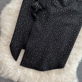 High waist slim diamond ruffled irregular A-line skirt HZ1023