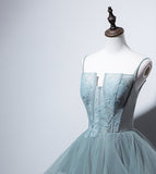 A line tulle lace long ball gown dress formal dress HZ1023