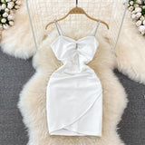 Slim slim sleeveless small short Hip Wrap vest skirt HZ1023