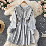 Casual Hooded A Line Dress HZ1023