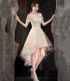 Cute tulle high low prom dress homecoming dress HZ1023
