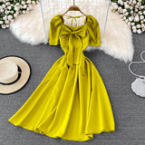 Cute Bow A Line Short Dress HZ1023