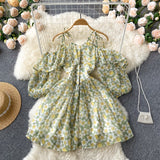 Green A Line Short Dress Fashion Dress HZ1023