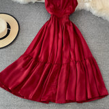 Cute V Neck Short Dress Fashion Dress HZ1023