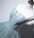 A line tulle lace long ball gown dress formal dress HZ1023