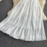 Cute V-Neck Fringed Dress A Line Fashion Dress HZ1023