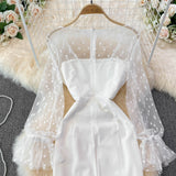 Sexy Long Sleeve Short Dress Fashion Dress HZ1023