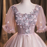 Cute lace long ball gown dress formal dress HZ1023