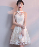 Cute tulle lace short prom dress party dress HZ1023