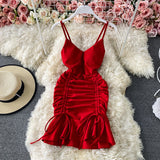 Sexy V Neck Short Dress Fashion Dress HZ1023