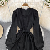 Cute A Line Long Sleeve Dress Fashion Dress HZ1023