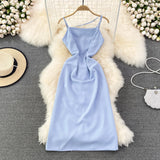 Fashion slim slim super fairy sleeveless A-line dress HZ1023