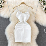 Slim slim sleeveless small short Hip Wrap vest skirt HZ1023