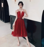 Cute tulle short A line prom dress party dress HZ1023