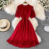 Cute Lace Short Dress A Line Fashion Dress HZ1023