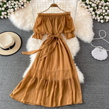 Simple Chiffon Short A Line Dress Fashion Dress HZ1023