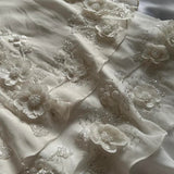 Ivory Luxury Gorgeous Fashion Exquisite flowers Beading Long Chiffon Elegant Ball Gown Evening Dress Party Dress HZ1023