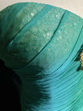 Green Gorgeous Shiny Elegant Long Tulle Mermaid Slim Fit Sequin Ball Gown Evening Gown Party Dress Prom Gown HZ1023