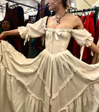 Ivory White Vintage Elegant Long Chiffon Ball Gown Evening Dress Bridesmaid Dresses HZ1023