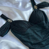 Teal Fashion Shiny Gradient Straps Long Elegant Chiffon Ruffle Formal Prom Dress, Evening Dress, Party Dress HZ1023