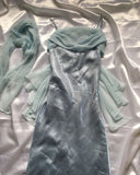 Purple/Mint Green Elegant Spaghetti Strap Long Tulle Ball Gown Evening Dress Party Dress HZ1023