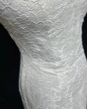 White Retro Fashion Sweetheart Neck Elegant Exquisite Lace Long Lace Tulle Floor Length Trailing Ball Gown Evening Gown Prom Gown Wedding Dress HZ1023