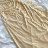 Cream yellow shiny elegant exquisite beaded straps long chiffon ball gown, evening dress, party dress, graduation dress HZ1023